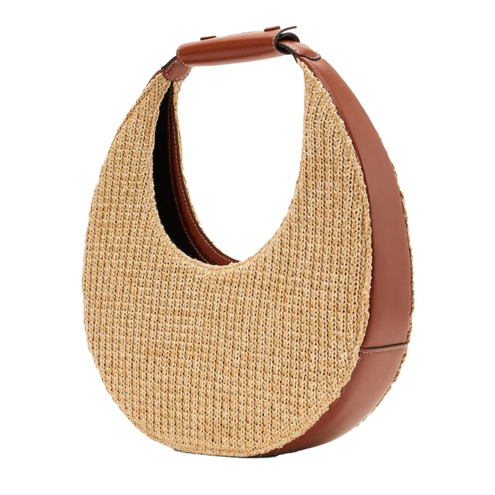 Staud Raffia Moon Bag